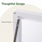DogBedHouse 4-Way Locking & Self-Closing Pet Door