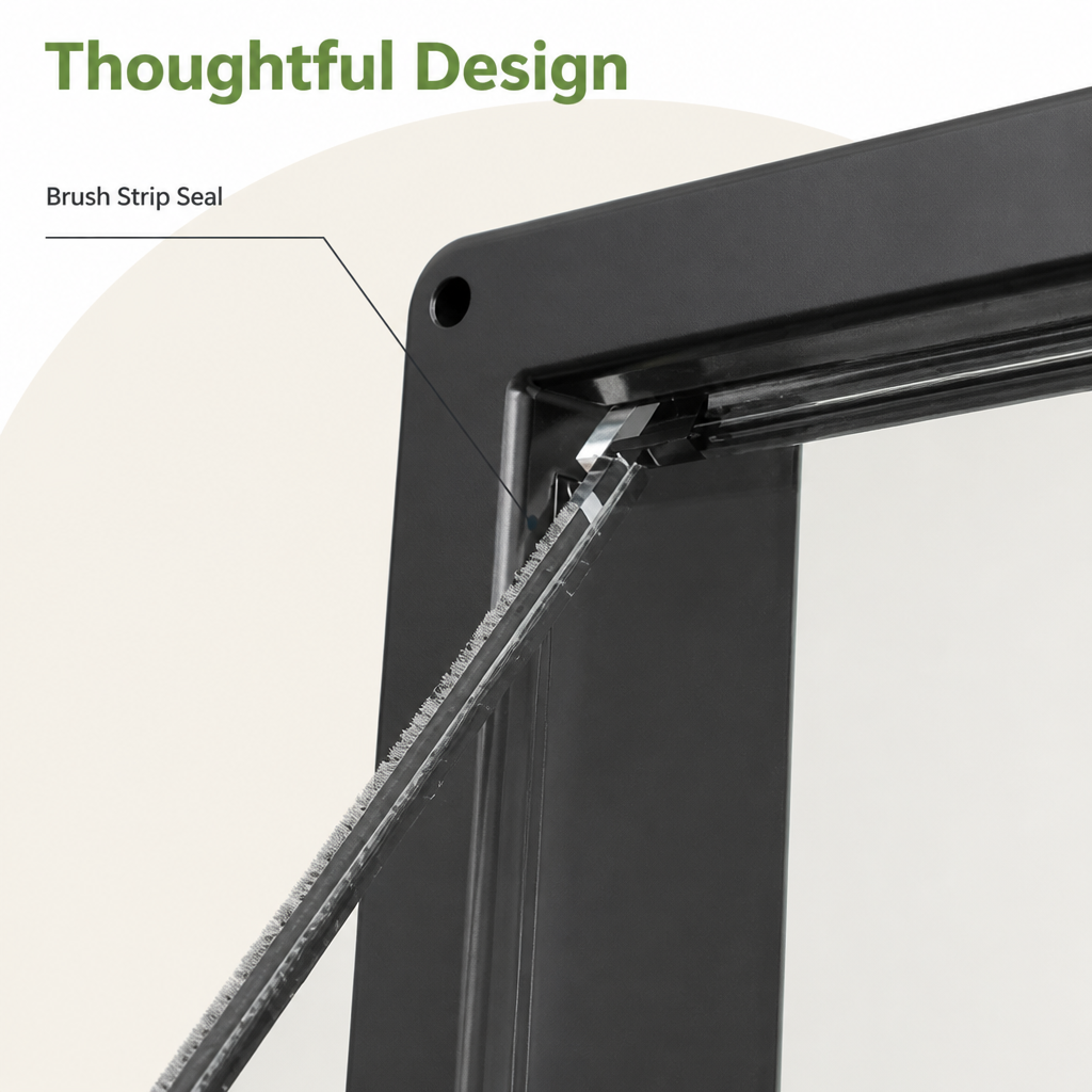 DogBedHouse 4-Way Locking Weatherproof Pet Door