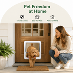 DogBedHouse 4-Way Security Cat & Small Dog Flap Door