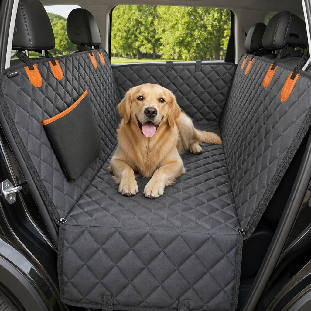 DogBedHouse 600D Heavy-Duty Scratch-Proof & Nonslip Car Seat Cover Hammock