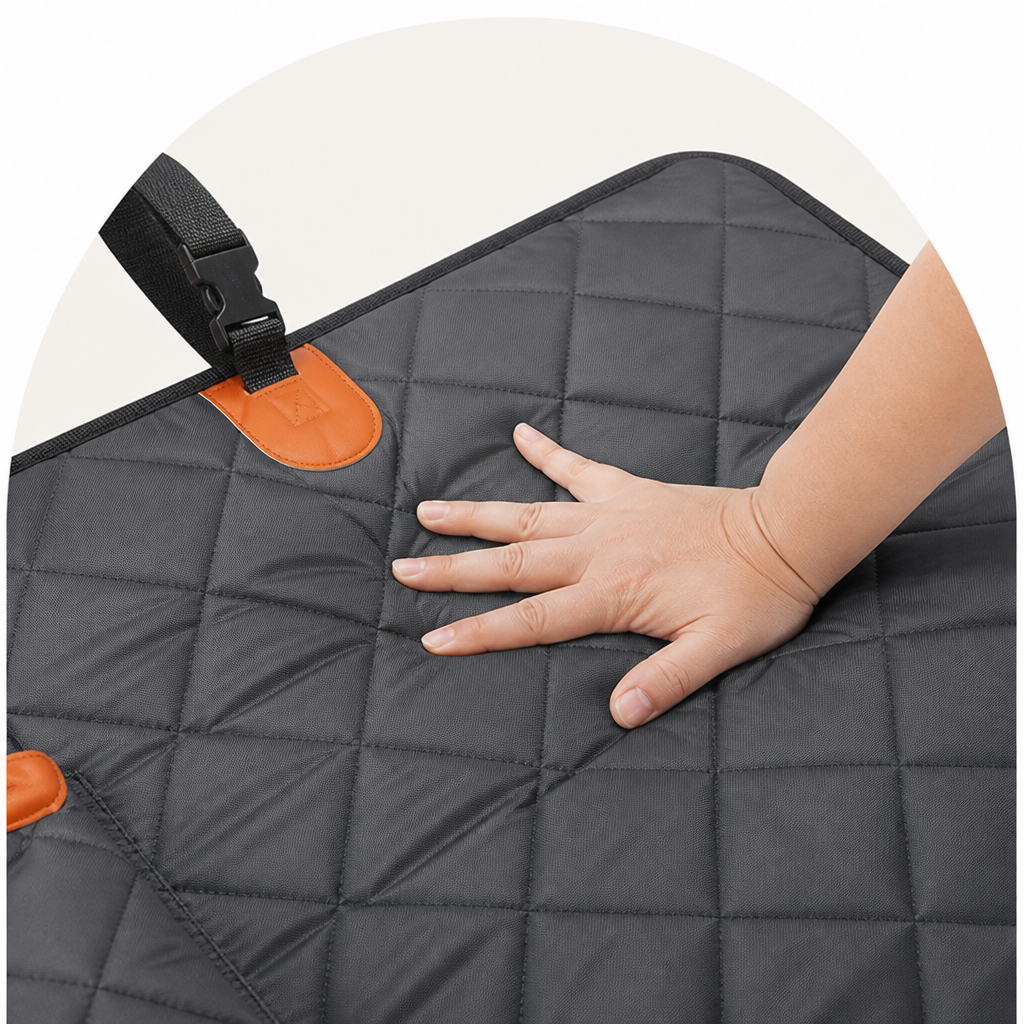 DogBedHouse 600D Oxford Waterproof Dog Car Seat Cover