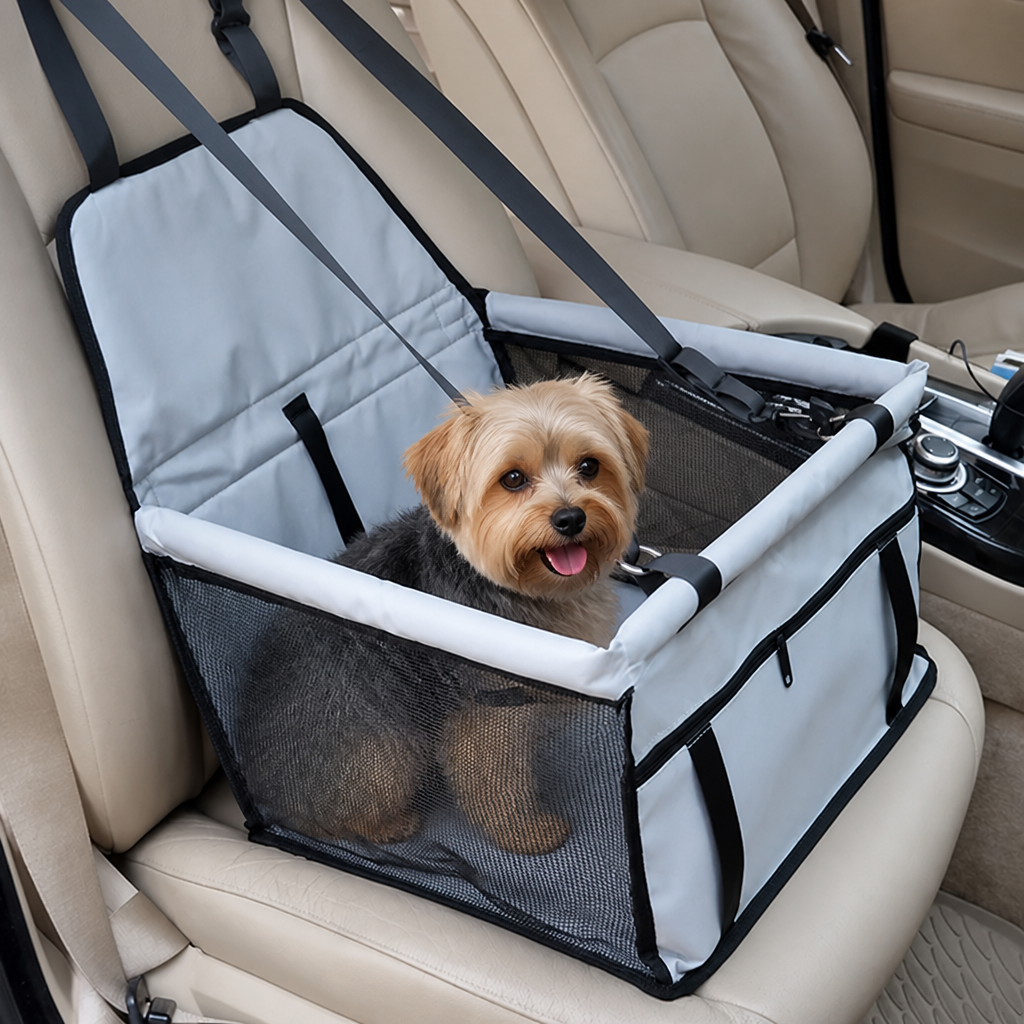 DogBedHouse 600D Oxford Waterproof Foldable Car Seat Carrier