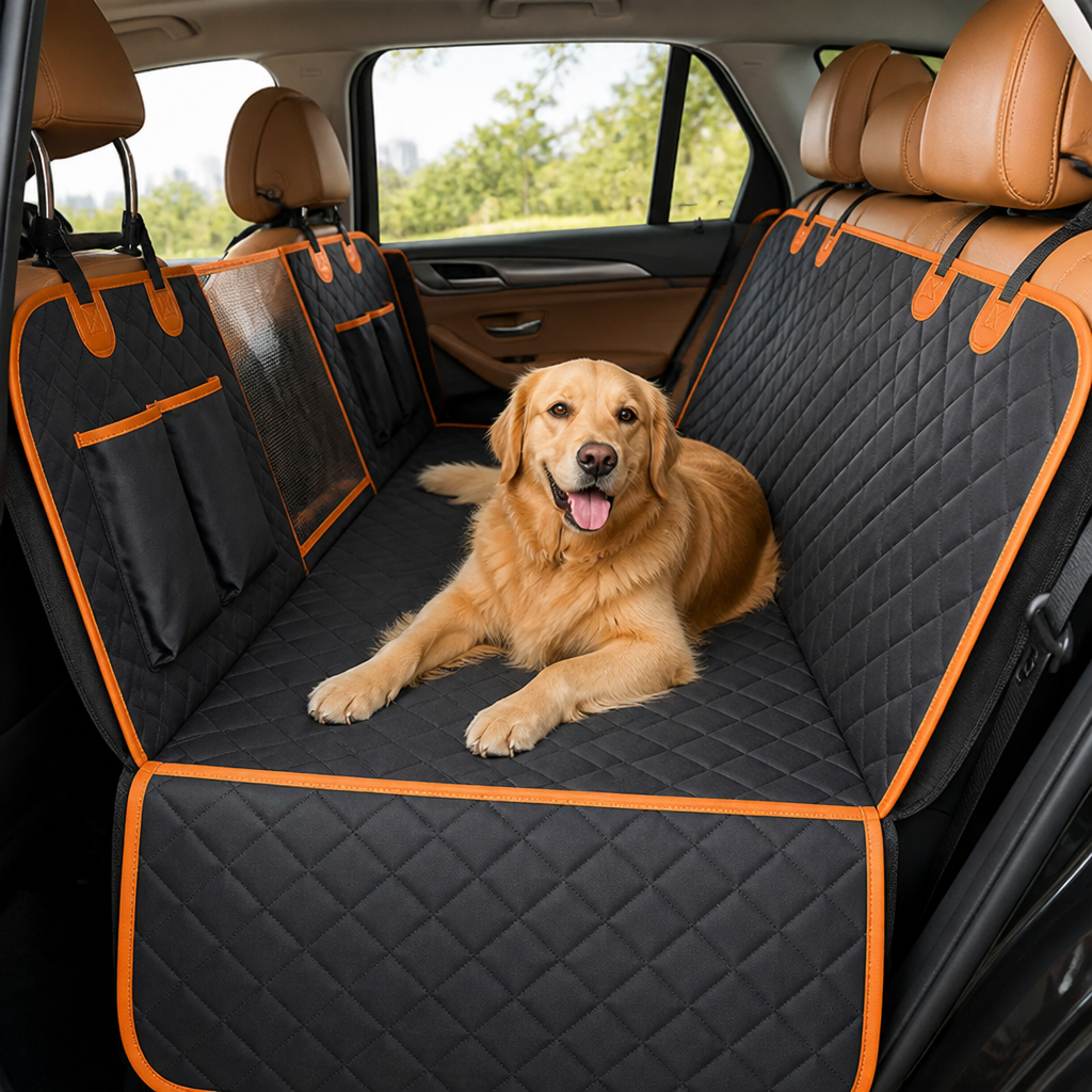 DogBedHouse 600D Waterproof Convertible Car Seat Cover