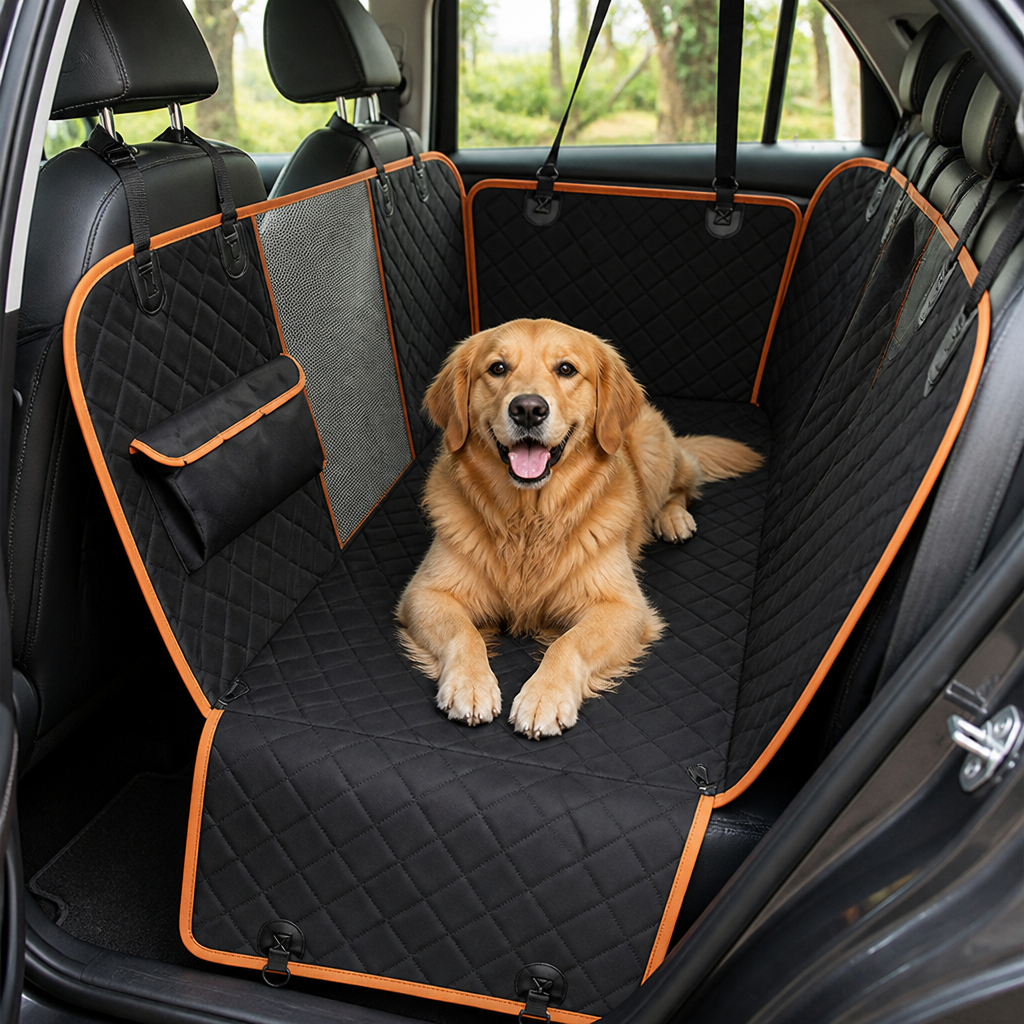 DogBedHouse 600D Waterproof Convertible Car Seat Cover