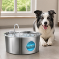 DogBedHouse 7L Stainless Steel & Filtered Pet Water Fountain