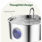 DogBedHouse 7L Stainless Steel & Filtered Pet Water Fountain
