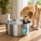 DogBedHouse 7L Stainless Steel & Filtered Pet Water Fountain