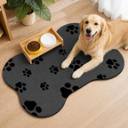 DogBedHouse Absorbent Diatom Mud & Anti-Slip Feeding Mat
