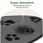 DogBedHouse Absorbent Diatom Mud & Anti-Slip Feeding Mat