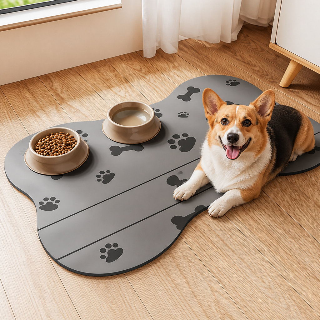 DogBedHouse Absorbent Diatom Mud & Non-Slip Pet Mat (Special Shape)