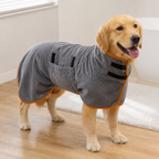 DogBedHouse Absorbent & Quick-Dry Full-Body Pet Bathrobe (Hooded)