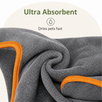 DogBedHouse Absorbent & Quick-Dry Full-Body Pet Bathrobe (Hooded)