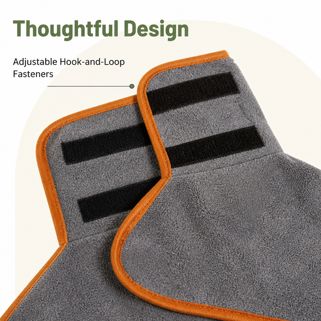DogBedHouse Absorbent & Quick-Dry Full-Body Pet Bathrobe (Hooded)