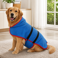 DogBedHouse Absorbent & Quick-Dry Full-Body Pet Bathrobe (Hooded)