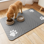 DogBedHouse Absorbent Quick-Dry Non-Slip Pet Feeding Mat