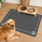 DogBedHouse Absorbent Quick-Dry & Non-Slip Pet Feeding Mat