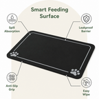 DogBedHouse Absorbent Quick-Dry & Non-Slip Pet Feeding Mat