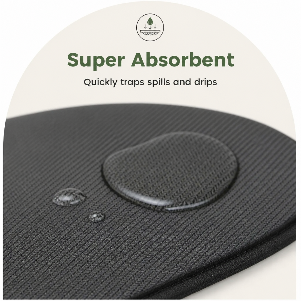 DogBedHouse Absorbent Quick-Dry & Non-Slip Pet Feeding Mat