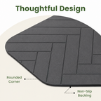 DogBedHouse Absorbent Quick-Dry Non-Slip Pet Feeding Mat