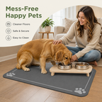 DogBedHouse Absorbent Quick-Dry & Non-Slip Pet Feeding Mat