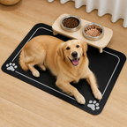 DogBedHouse Absorbent Quick-Dry & Non-Slip Pet Feeding Mat