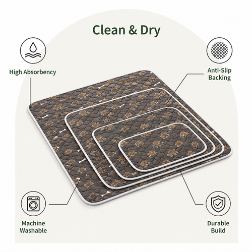 DogBedHouse Absorbent Washable & Anti-Slip Dog Training Pad