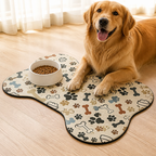 DogBedHouse Absorbent & Waterproof Bone-Shaped Pet Feeding Mat