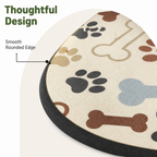 DogBedHouse Absorbent & Waterproof Bone-Shaped Pet Feeding Mat