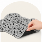 DogBedHouse Absorbent & Waterproof Bone-Shaped Pet Feeding Mat