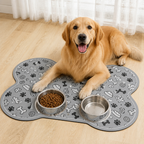 DogBedHouse Absorbent & Waterproof Bone-Shaped Pet Feeding Mat