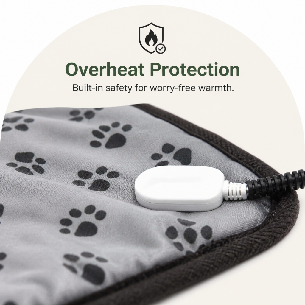 DogBedHouse Adjustable 3-Heat & Waterproof Heated Mat