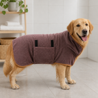 DogBedHouse Adjustable Absorbent Microfiber Pet Bathrobe