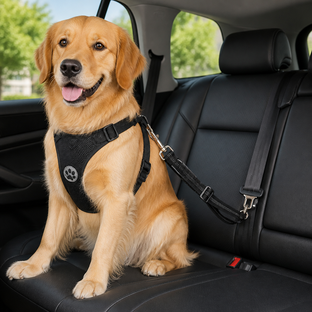 DogBedHouse Adjustable Breathable Mesh Dog Car Safety Harness
