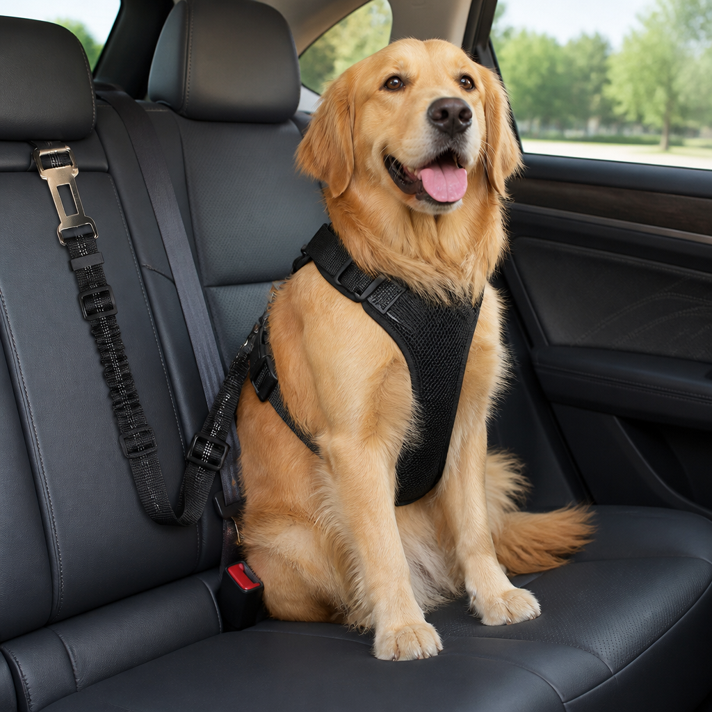 DogBedHouse Adjustable Breathable Mesh Dog Car Safety Harness