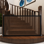 DogBedHouse Adjustable Breathable Mesh Safety Gate (No-Drill Installation)