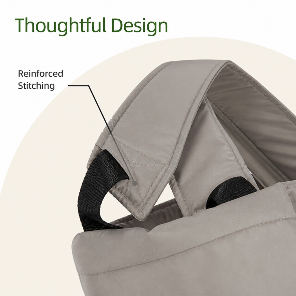 DogBedHouse Adjustable Crossbody & Hard-Bottom Pet Carrier