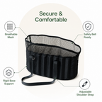 DogBedHouse Adjustable Crossbody & Safety-Belt Travel Carrier
