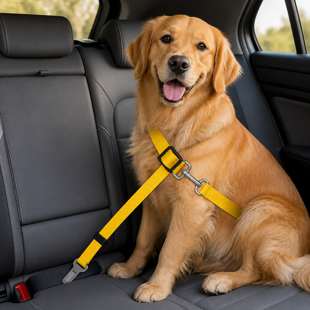DogBedHouse Adjustable & Durable Polyester Car Seat Belt