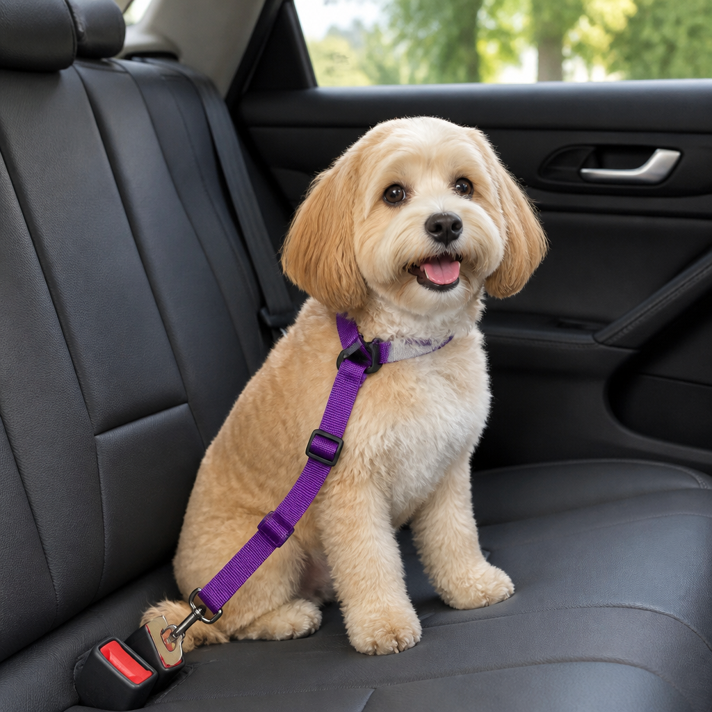 DogBedHouse Adjustable & Durable Polyester Car Seat Belt