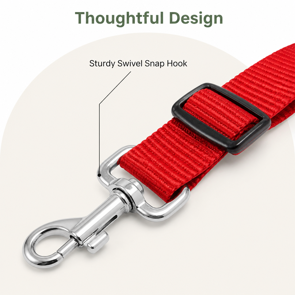 DogBedHouse Adjustable & Durable Polyester Car Seat Belt