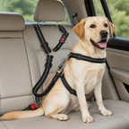 DogBedHouse Adjustable Elastic Bungee Dog Seat Belt