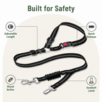 DogBedHouse Adjustable Elastic Bungee Dog Seat Belt