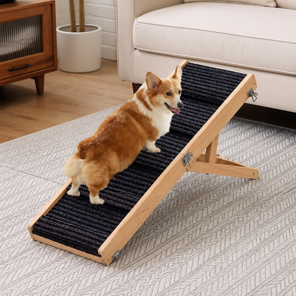 DogBedHouse Adjustable & Foldable Anti-Slip Dog Ramp