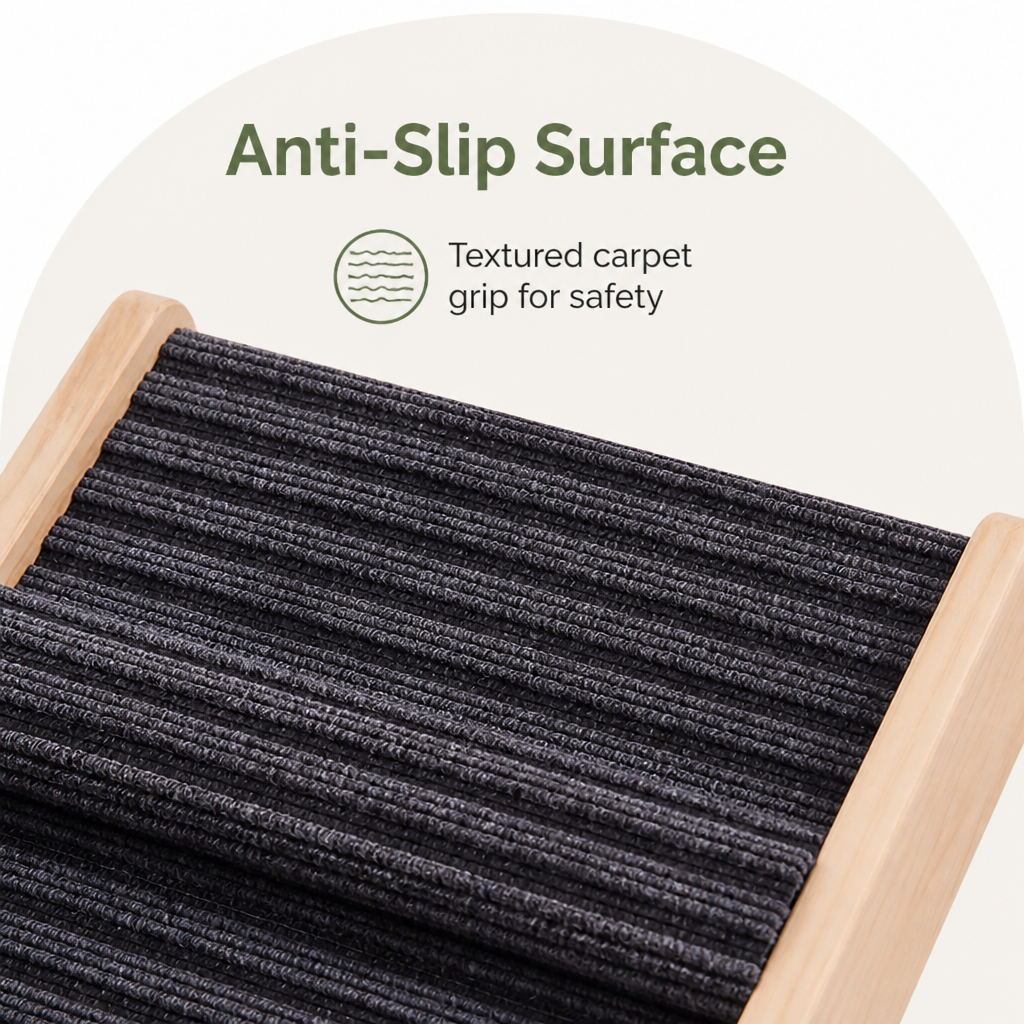 DogBedHouse Adjustable & Foldable Anti-Slip Dog Ramp