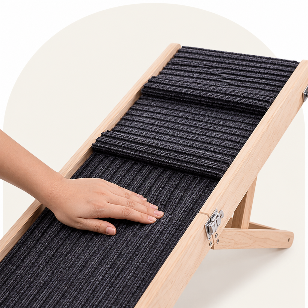 DogBedHouse Adjustable & Foldable Anti-Slip Dog Ramp