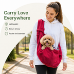 DogBedHouse Adjustable Hands-Free Pet Sling Carrier (Storage Pocket)