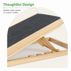 DogBedHouse Adjustable Height Foldable Wood Dog Ramp