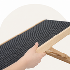 DogBedHouse Adjustable Height Foldable Wood Dog Ramp