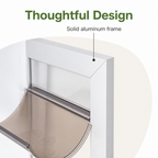 DogBedHouse Adjustable Height & Secure Lock Sliding Pet Door