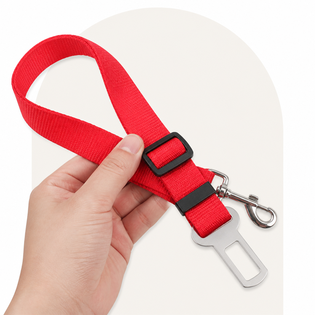 DogBedHouse Adjustable Nylon Car Seat Belt (Universal Fit)